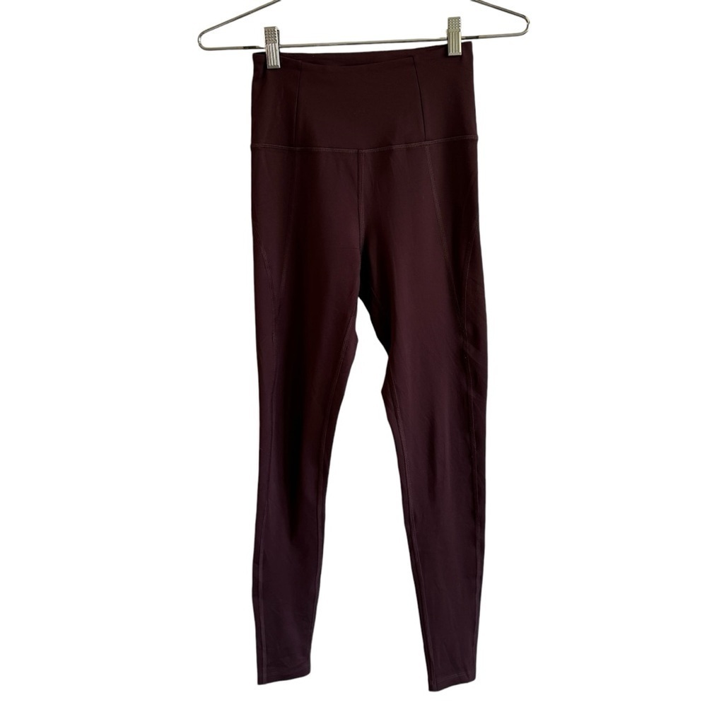 Girlfriend Collective Maroon Compressive High-Rise Legging, Size XS